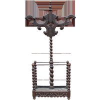 Riesige Antike Victoriaan Geschnitzt Holz Barley Twist Hall Baum Schirmständer Riesige Antike Victoriaan Geschnitzt Holz Barley Twist Hall Baum Schirmständer von VintageArtDesignShop
