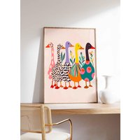 Lustige Enten Poster Bunte Wandkunst Druck Vintage Trendige Wanddekoration Tierposter Bunter Farbenfrohe Moderne Lustige Enten Poster Bunte Wandkunst Druck Vintage Trendige Wanddekoration Tierposter Bunter Farbenfrohe Moderne von VintageArtQuarter