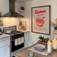 Ramen Poster Lovers Club Print Nudeln Japanese Food Wall Art Retro Wanddekoration Küche Old School Retro Wandschmuck Ramen Poster Lovers Club Print Nudeln Japanese Food Wall Art Retro Wanddekoration Küche Old School Retro Wandschmuck von VintageArtQuarter