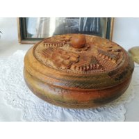 Handgemachte Holzschale Aus Österreich, Vintage von VintageAustriaShop