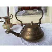 Kleine Messing-Teekanne Aus Deutschland, Vintage von VintageAustriaShop
