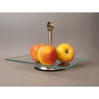 Tortenplatte Mit Sockel, Verziert Blauen Krokussen, Top-Marke Walther Glas Tortenplatte Mit Sockel, Verziert Blauen Krokussen, Top-Marke Walther Glas von VintageAustriaShop