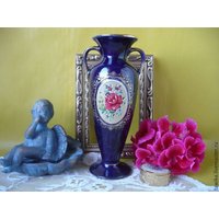 Vase "Medaillon" Vintage, Antik, Antikes Porzellan, Österreich/Deutschland von VintageAustriaShop