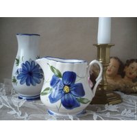 Vase Und Krug, 2Er Set Vintage, Porzellan, Deutschland/Österreich von VintageAustriaShop