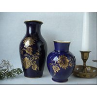 Vasen-Set Von "Lindner-Porzellan", Antik, Vintage, Deutschland von VintageAustriaShop