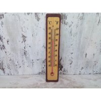 Vintage Thermometer - Holz Altes Innen Außen Wand von VintageAvangardShop