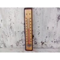 Vintage Thermometer - Holz Innen Außen Wand Thermometer, Gifts, Gift von VintageAvangardShop