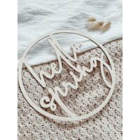 Hello Spring Holzkranz | Holzring von VintageBabesShop