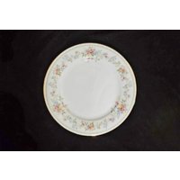 Noritake Memory Japan Salatteller 1980Er Jahre Pastell Blumen Goldrand 6 Vorhanden von VintageBlueHeaven321