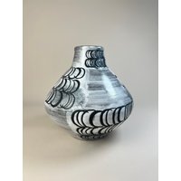 Schweizer Keramik Vase, Ziegler Schaffhausen Ufo Hergestellt in Der Schweiz von VintageBodacious
