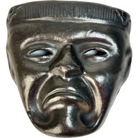 Vintage Maske Für Die Wand, Schwarze Keramik Wandmaske, Theater Dekor, Wandbehang Maske, Hauptakzent Galerie Wand Wohnkultur, Geschenk Schauspieler von VintageBodacious