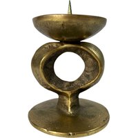 Vintage Massiver Messing Brutalist Kerzenhalter, Mid-Century Modern Dekoration, Mcm Boho Chic Dekor Vintage Massiver Messing Brutalist Kerzenhalter, Mid-Century Modern Dekoration, Mcm Boho Chic Dekor von VintageBodacious