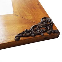 4Er Set Vintage Massiv Messing Blatt Spirale Eck Teller Schubladen Dekor von VintageBrassHardware