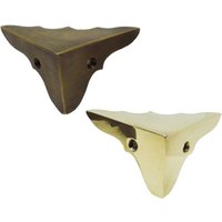 Vintage Messing Eckenschutz 3D Säge Design, 50 Mm von VintageBrassHardware
