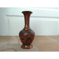 Alte Indien Vase, Cooper Vase von VintageBulgariaBG