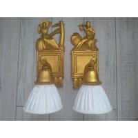 Alte Wandlampen, Vintage Wohndeko, Antike Lampe von VintageBulgariaBG