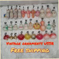 Ornament, Udssr Vintage Spielzeug, Weihnachten, Christbaumschmuck von VintageByNataliya