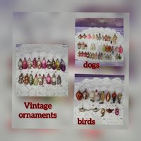 Udssr Ornament, Vintage, Glas Tiere, Pilze, Häuser, Vögel, Dekor, Geschenk, Neujahr, Weihnachten, Alte Ornamente von VintageByNataliya