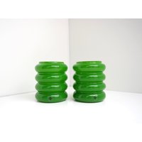 Set Von 2 Grünen Ikea Vasen Entworfen Anne Nilsson - Vintage Dekor Aus Den 2000Er Jahren von VintageByRiis