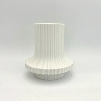 Heinrich Bavaria Ufo-Form, Op Art Design Mid Century Modern 1970Er Jahre Deutschland Weißes Biskuitporzellan Reliefstruktur Vase Heinrich Bavaria Ufo-Form, Op Art Design Mid Century Modern 1970Er Jahre Deutschland Weißes Biskuitporzellan Reliefstruktur Vase von VintageCeramics4You