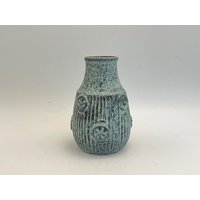 Scheurich Schöne Kleine Blau/Grün Und Graue Farben Vintage Vase Mid Century Modernist West German Pottery Aus Den 1960Er Jahren von VintageCeramics4You