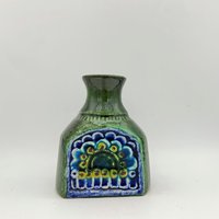 Schramberg 429, Majolika Keramik Vase, Wunderschön Und Sehr Selten, Handgefertigt 1970Er Jahre West Germany. Wgp-Vase von VintageCeramics4You