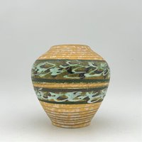 West German Pottery Vase, Handdekoriertes Dekor Mid Century Modern 1950Er/1960Er Jahre Keramik Germany von VintageCeramics4You