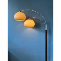Mid Century Dvikstra Doppelbogen Pilz Stehlampe von VintageChampignon