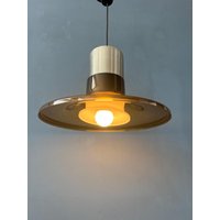 Mid Century Ufo Plexiglas Space Age Hängelampe von VintageChampignon