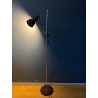 Verstellbare Braune Mid Century Stehlampe von VintageChampignon