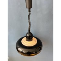 Vintage Schwarze Ufo Space Age Hängelampe Von Knud Christensen von VintageChampignon
