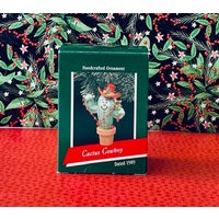 1989 Kaktus Cowboy Ornament Stempel Vintage 1989 Kaktus Cowboy Ornament Stempel Vintage von VintageChristmasPlus