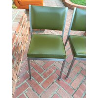 Vintage Interroyal Stahl Beistellstuhl Mit Grünen Vinyl-Polsterung | Versand Ist Nicht Kostenlos Vintage Interroyal Stahl Beistellstuhl Mit Grünen Vinyl-Polsterung | Versand Ist Nicht Kostenlos von VintageCityFinds