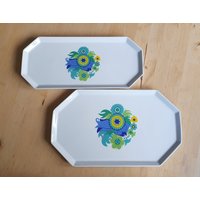 Rosenthal Studio Linie Porzellan 2Er Set Kuchenteller, Polygon Modern von VintageDeBlijeEkster