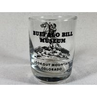 Vintage Buffalo Bill Museum Rocks Whisky Glas Tumbler Lookout Mountain Golden Colorado von VintageDePlage