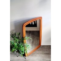 Mid Century Deko 60Er 70Er Spiegel Teak Wandspiegel Selten von VintageDealersHH