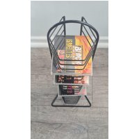 String Cd Ständer Vintage Postmodern Schwarz String Säule Deko Metall Turm Selten von VintageDealersHH