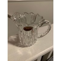 Vintage Crystal Pressglas Milchkännchen von VintageEmporium17