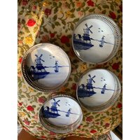 Vintage Delft Windmühle Untersetzer von VintageEmporium17