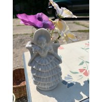 Vintage Wandbehang Prairie Girl Pocket Vase von VintageEmporium17