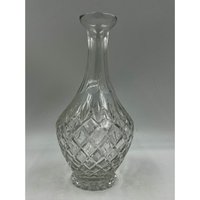 Vintage Große 11 1/2 "Criss Cross Diamond Cut Kristall Dekanter/Vase von VintageFriendsStore