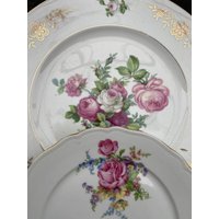 Vintage Bavaria Porzellan Tortenplatte, Kuchenteller Mit Rosenmotiv, 1960Er Jahre Vintage Bavaria Porzellan Tortenplatte, Kuchenteller Mit Rosenmotiv, 1960Er Jahre von VintageFromNick