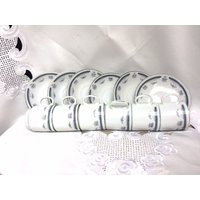 Vintage Porzellan Kaffee Set, Boho Blumen Geschirr, 12 Teilig Vintage Porzellan Kaffee Set, Boho Blumen Geschirr, 12 Teilig von VintageFromNick