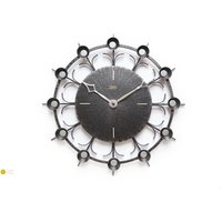 Mid Century Diehl Junghans Iron Wall Clock - Atomic Modernist Starburst Germany Metal Mcm 60S 70S von VintageGermanClocks