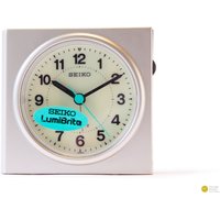 Nos 90S Seiko Lumibrite Alarm Clock Desk Postmodern Minimalistic Quartz Japan Table Shelf Qej407 von VintageGermanClocks
