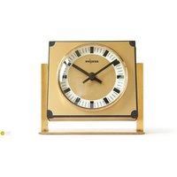 Rotatable Peweta Germany Desk Clock - Modernism Mid Century Space Age Mantel Table Mcm Junghans 1970S von VintageGermanClocks