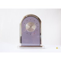 Seiko Table Clock in Box 1980S Japan Postmodern Transparent Lucent Desk Mantel Shelf Manual Qz 123 S Quartz 1983 von VintageGermanClocks