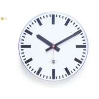 xl 12" Tn Germany Office Wall Clock Industrial 80S Factory Modernism School Station Large von VintageGermanClocks