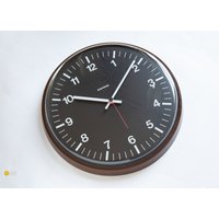 xl 13" Siemens School Office Wall Clock - Industrial 80S Atomic Modern Station Bauhaus Germany Quartz von VintageGermanClocks