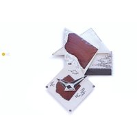 xl 90S Artist Pendulum Clock Unique Postmodern Abstract in Box Wall Metal Op Art Memphis Era Germany Brutalist Object 4-1-92 1992 Large von VintageGermanClocks